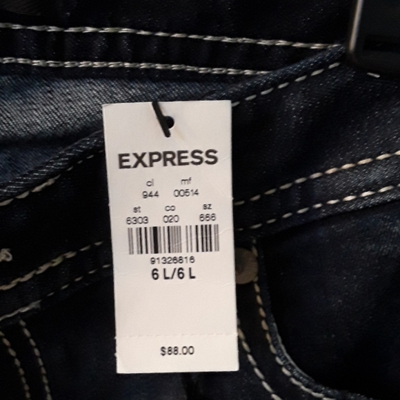 Jeans by Expess Brand New dark blue wash skinny - Picture 6 of 7